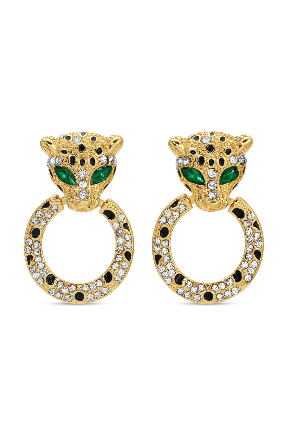 Alicia CZ Baby Leopard Earrings