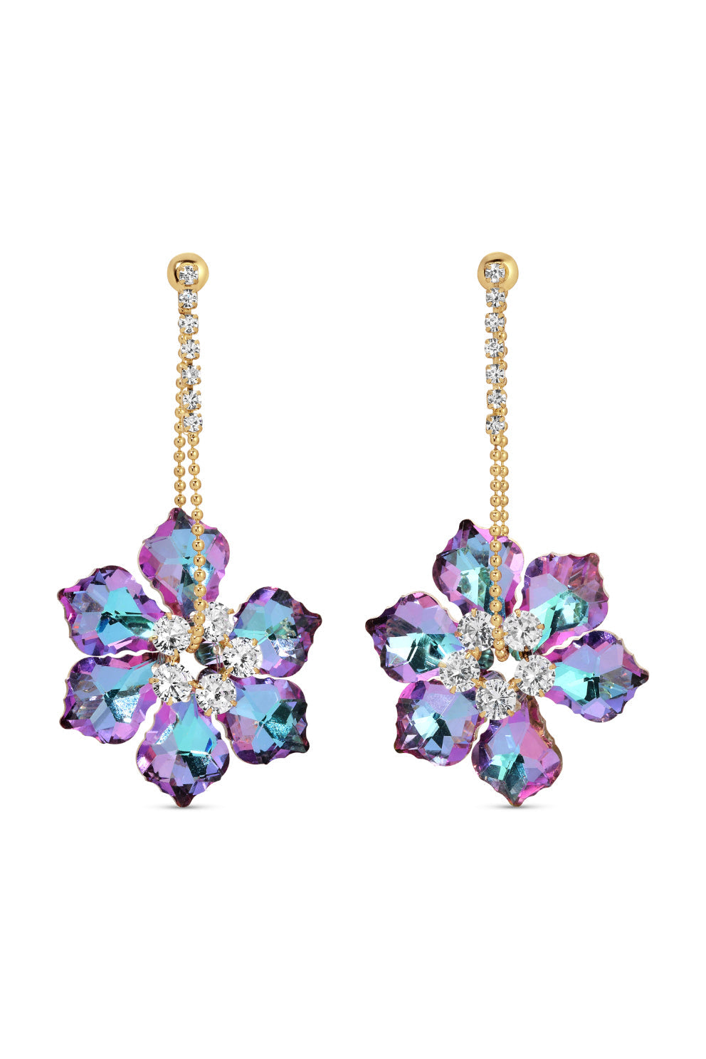 Jia CZ Statement Dangle Earrings