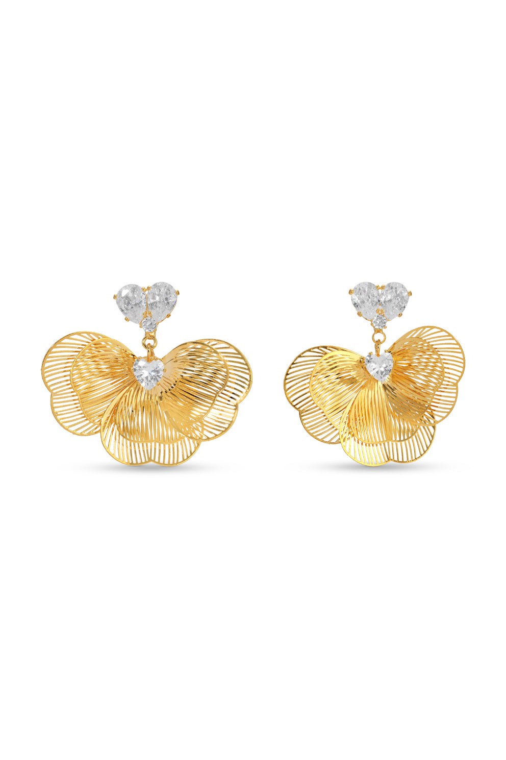 Peggy Flower Petal Drop Earrings