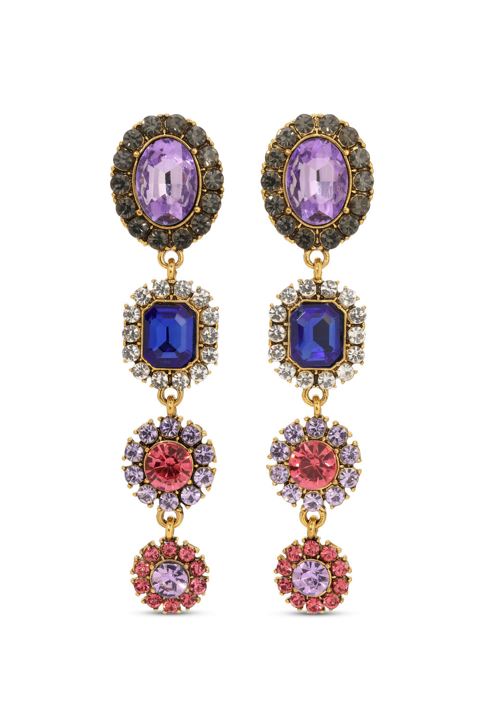 Vicky CZ Statement Dangle Earrings