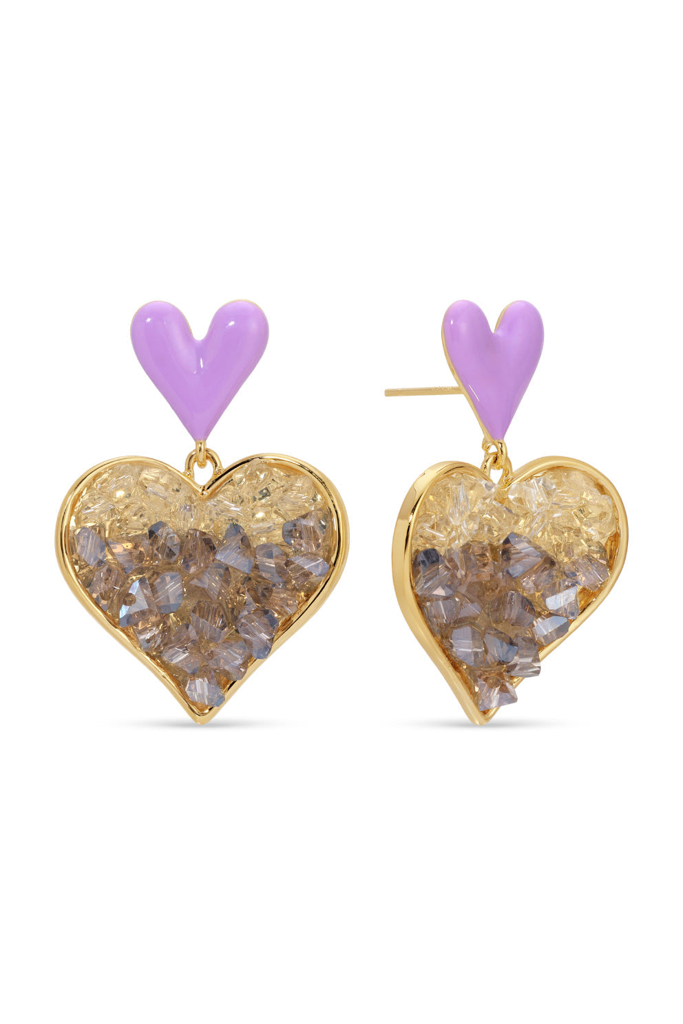 Sasha Heart Drop Earrings
