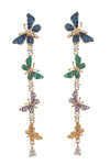 Sienna 18K Gold Plated CZ Butterfly Earrings