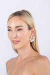 Harper CZ Flower Earrings