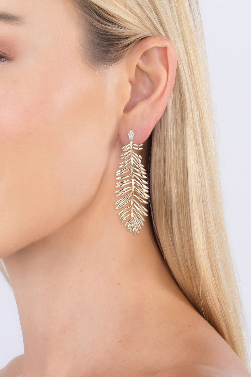 Seoul Feather Eearrings