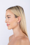 Double Bow Ear Jacket Earrings