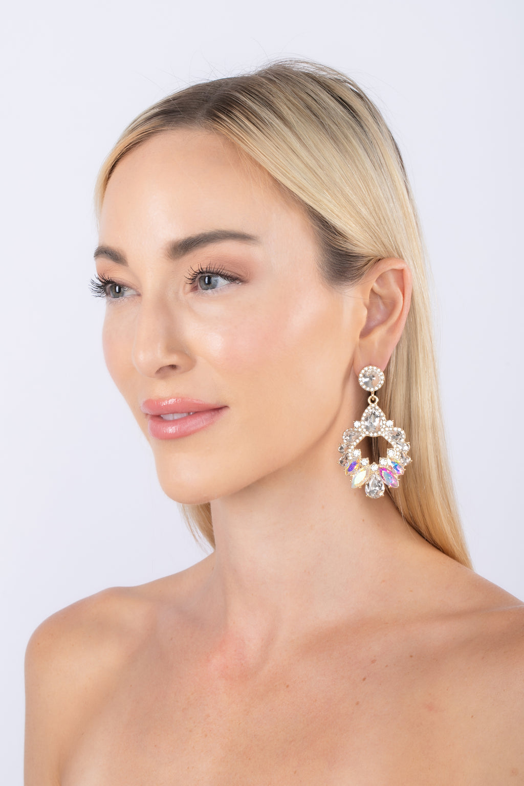 AB  statement drop earring
