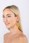 Dina Acrylic Leaf Earring