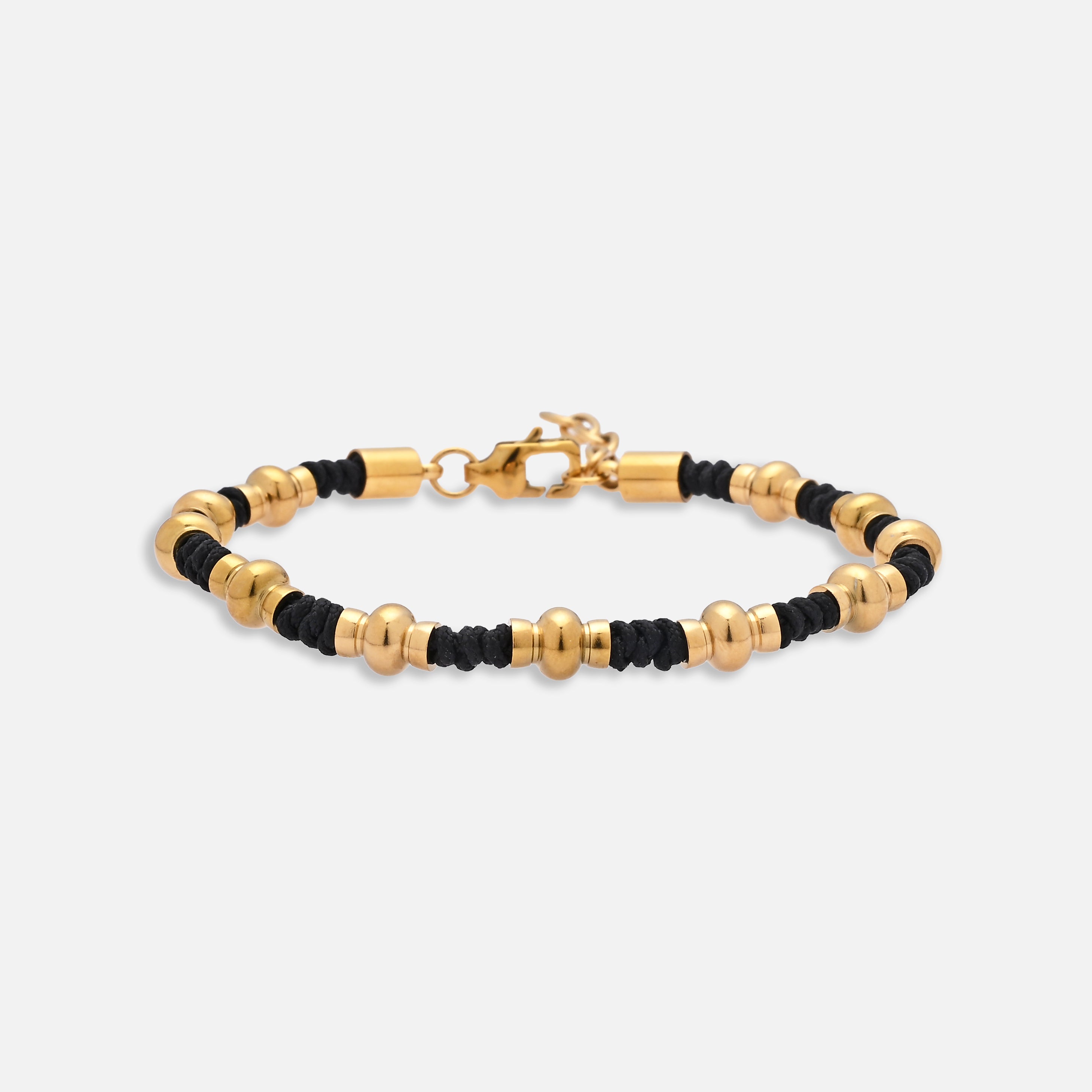 Golden 2 Tone Beaded Bracelet