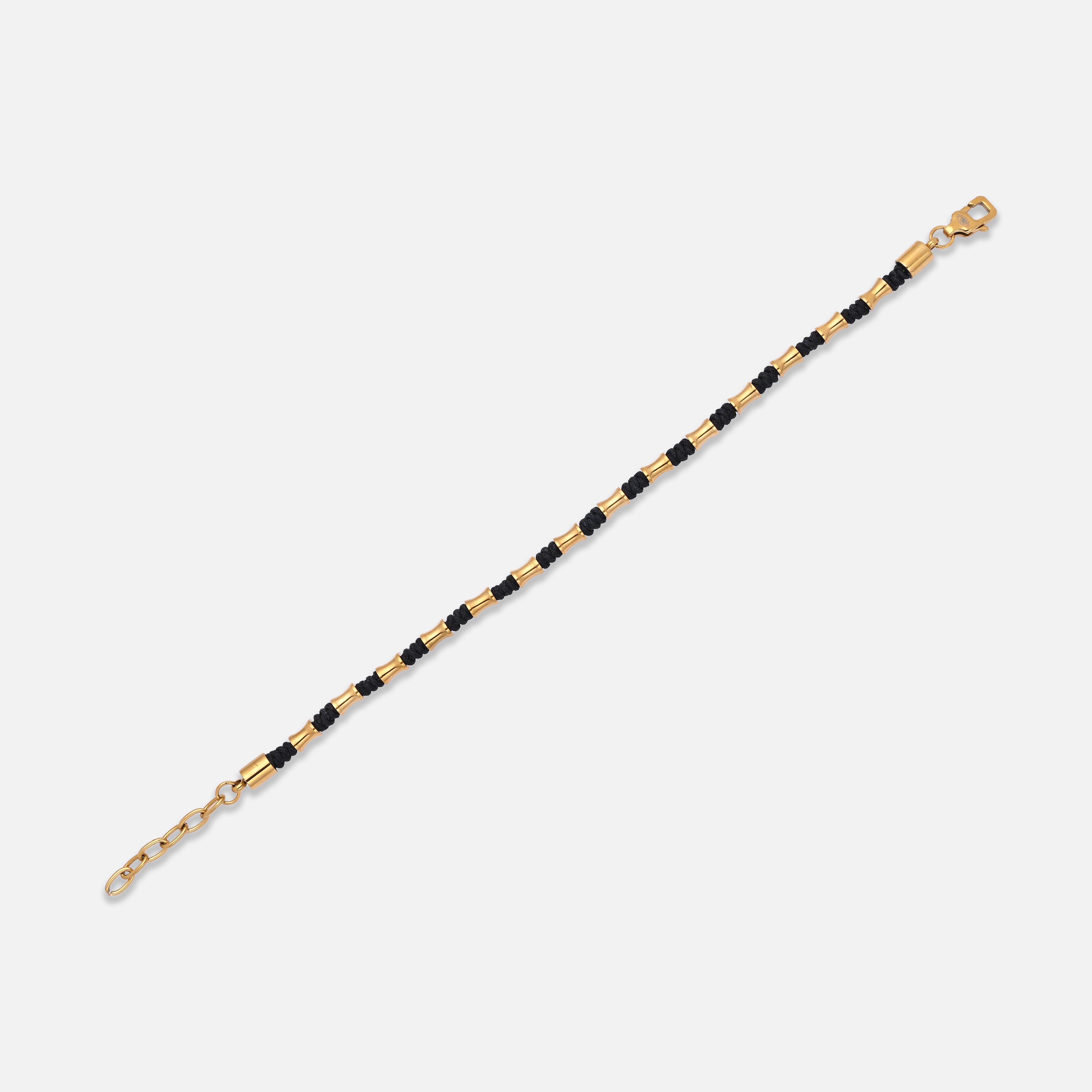 Golden Barrel Beaded Bracelet