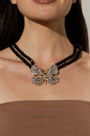 Butterfly Statement Drop Necklace
