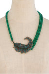Giorgia Feather Beaded Necklace
