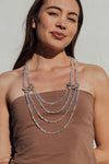 Julia AB Beaded Butterfly Necklace