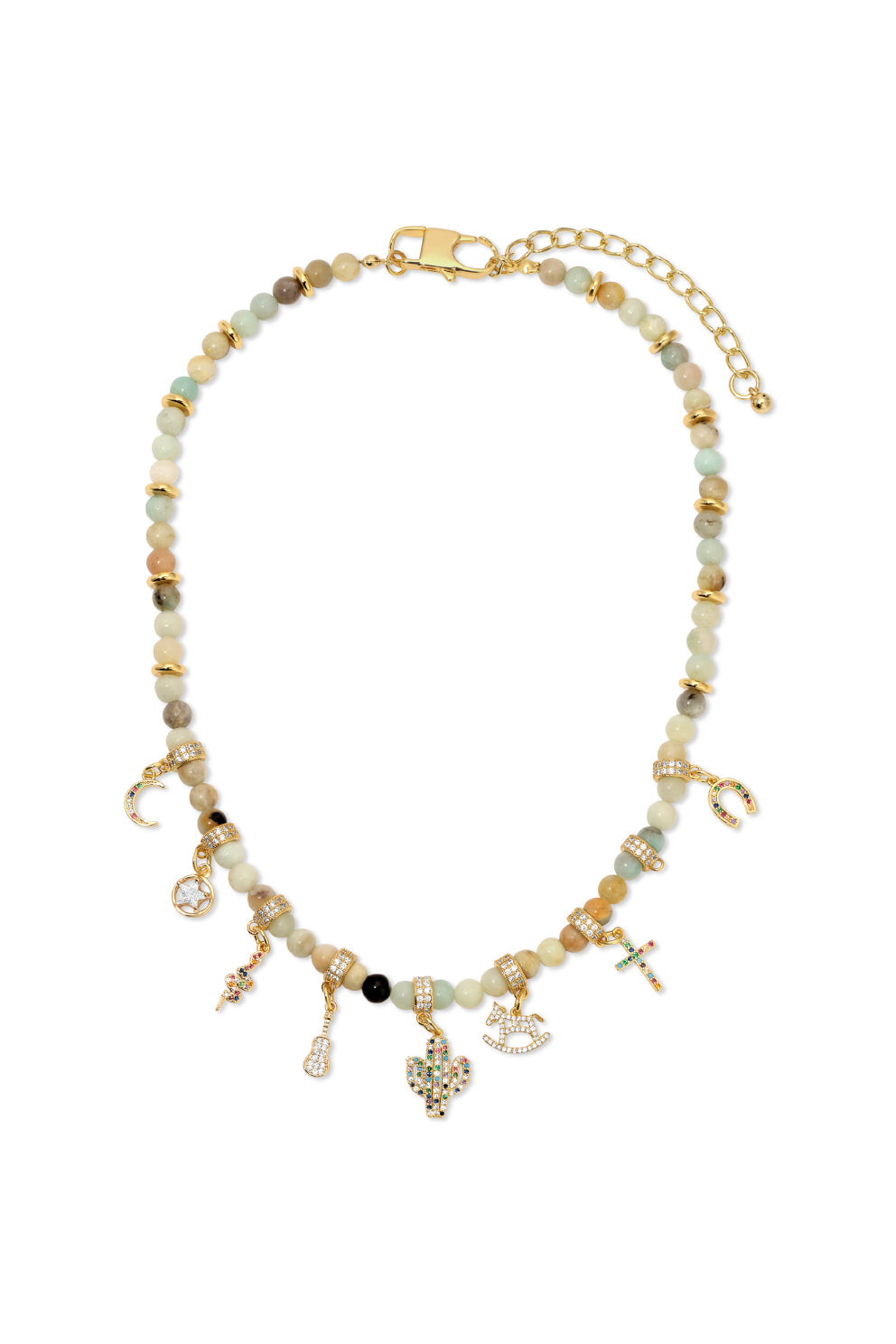 Josie Beaded Lucky Charm Necklace