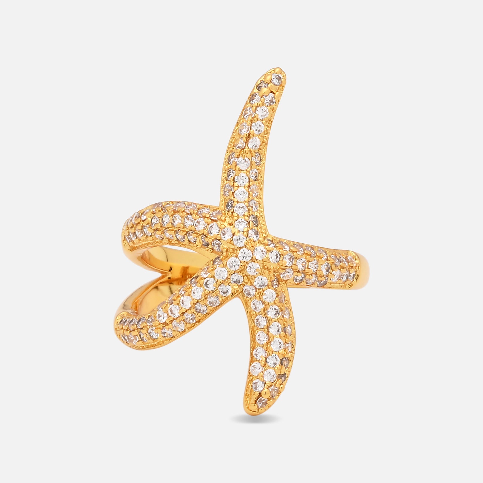 Amie Starfish CZ Statement Ring