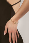 14K Gold Plated Safety Pin Bracelet