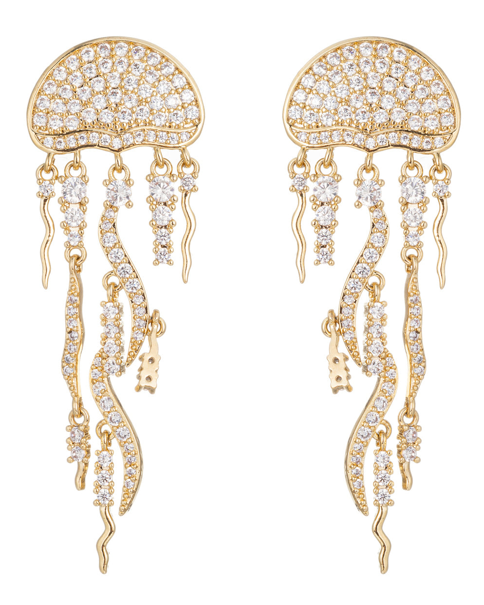 Jellyfish CZ Earrings