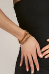Luxe 3 Piece 18K Gold Plated Bracelet Set