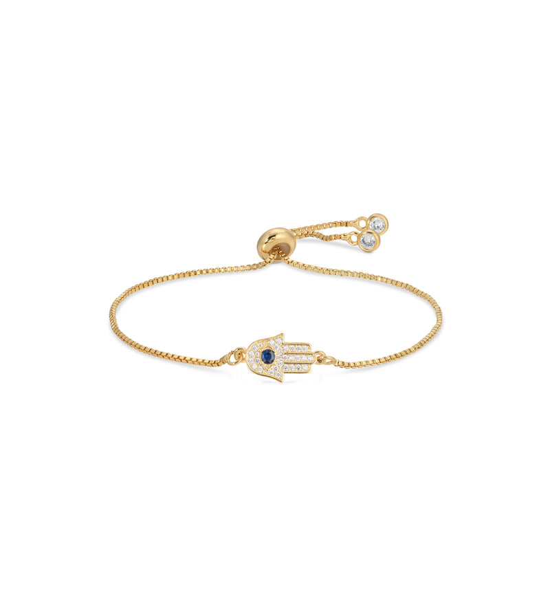 18k Hamsa Pendant Bracelet