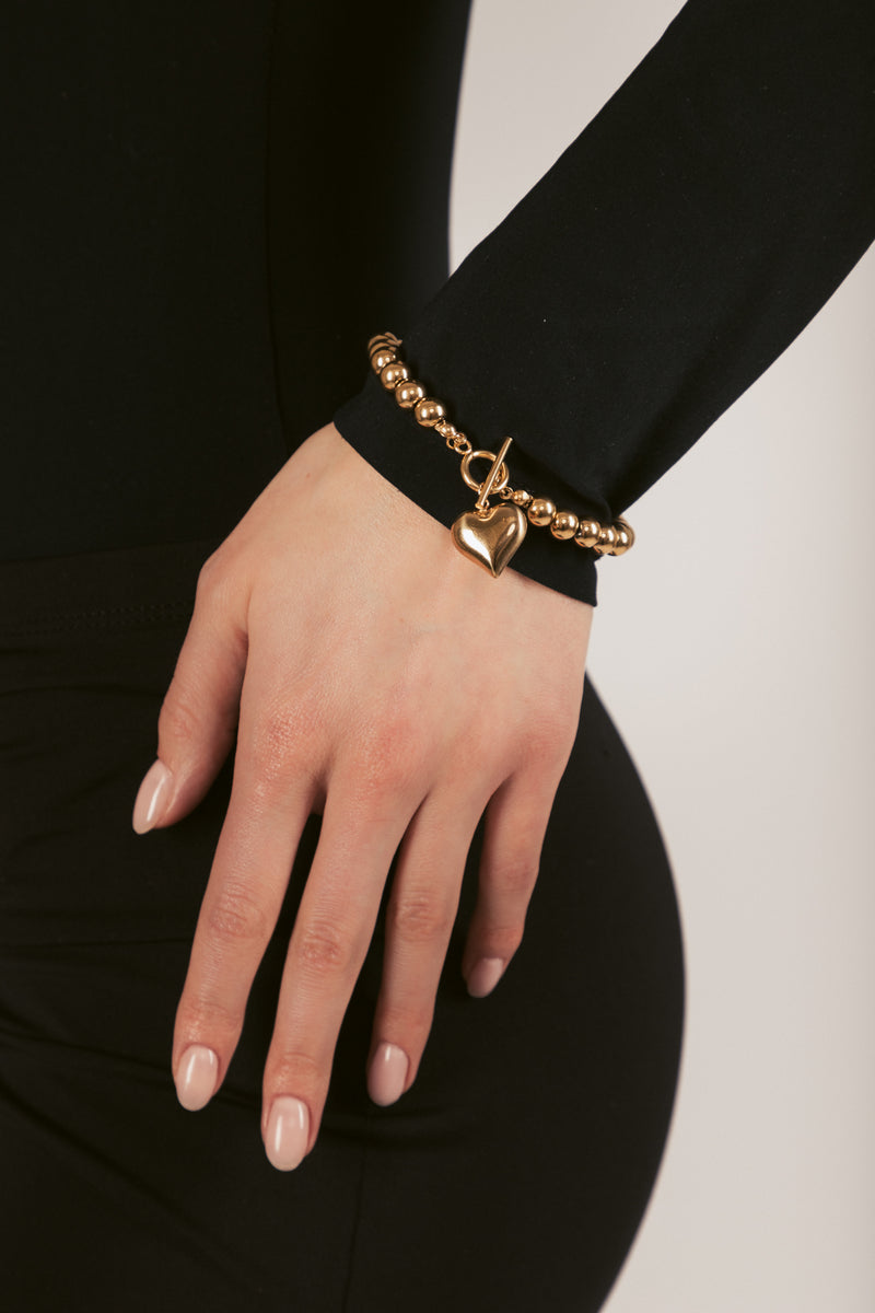 Nubia Heart Beaded Bracelet