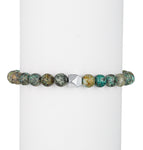 Lucas Agate Beaded Adjustable Bracelet