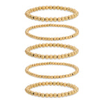 Emma Beaded Bracelet Set - Gold