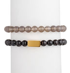 Shawn 2 Piece Agate Bracelet Set