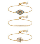 Hamsa Ball Bracelet Set
