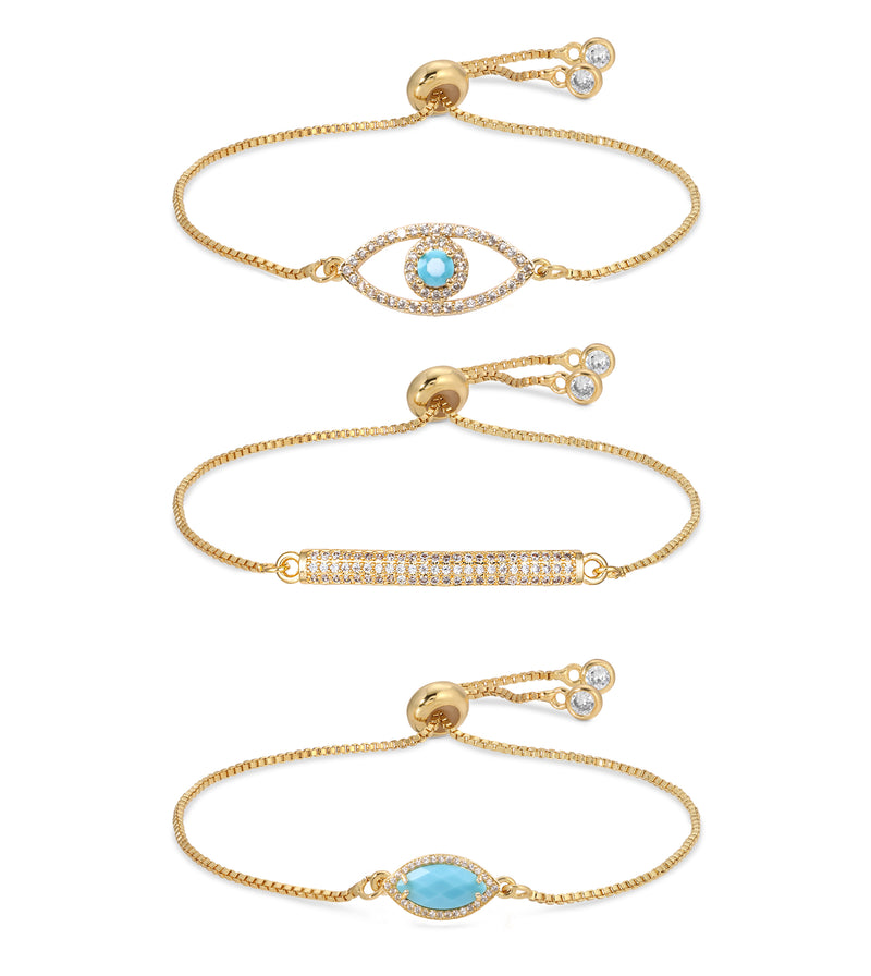 Soledad Evil Eye Bracelet Set