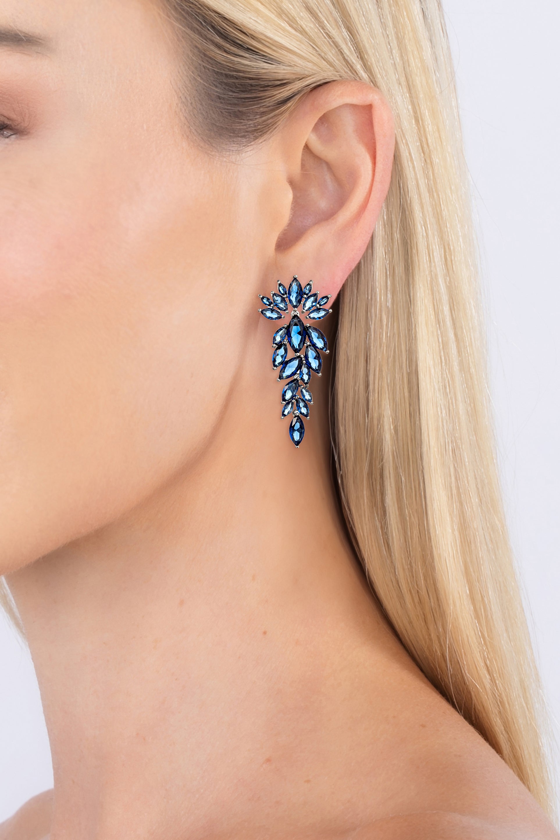 Diana Drop Earrings - Green