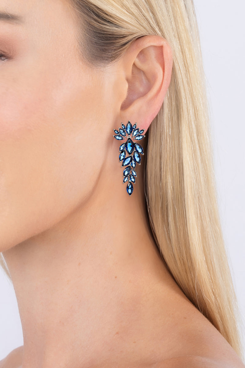 Diana Drop Earrings - Green