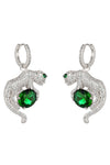Mila Leopard Cubic Zirconia Huggie Earring