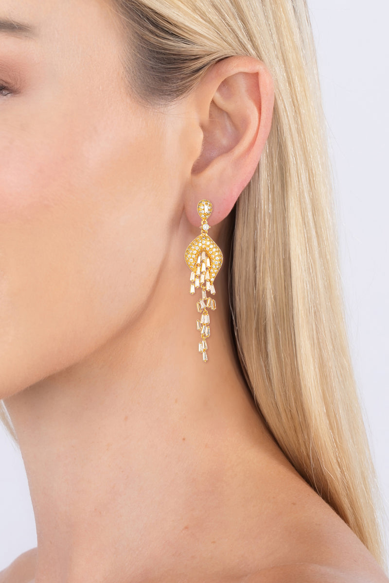 Elsa Golden Statement Earrings