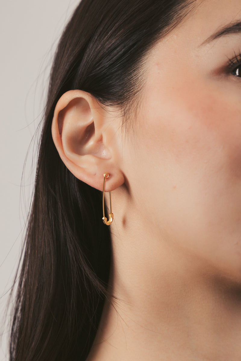 Velma Safety Pin Earring