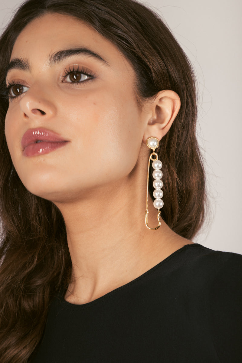 Hazel Safety Pink Dangle Earrings