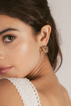 Astrid Golden Flower Earrings