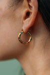 Britt Cubic Zirconia Loop Earrings