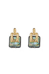 Azzurra Abalone Stud Earrings