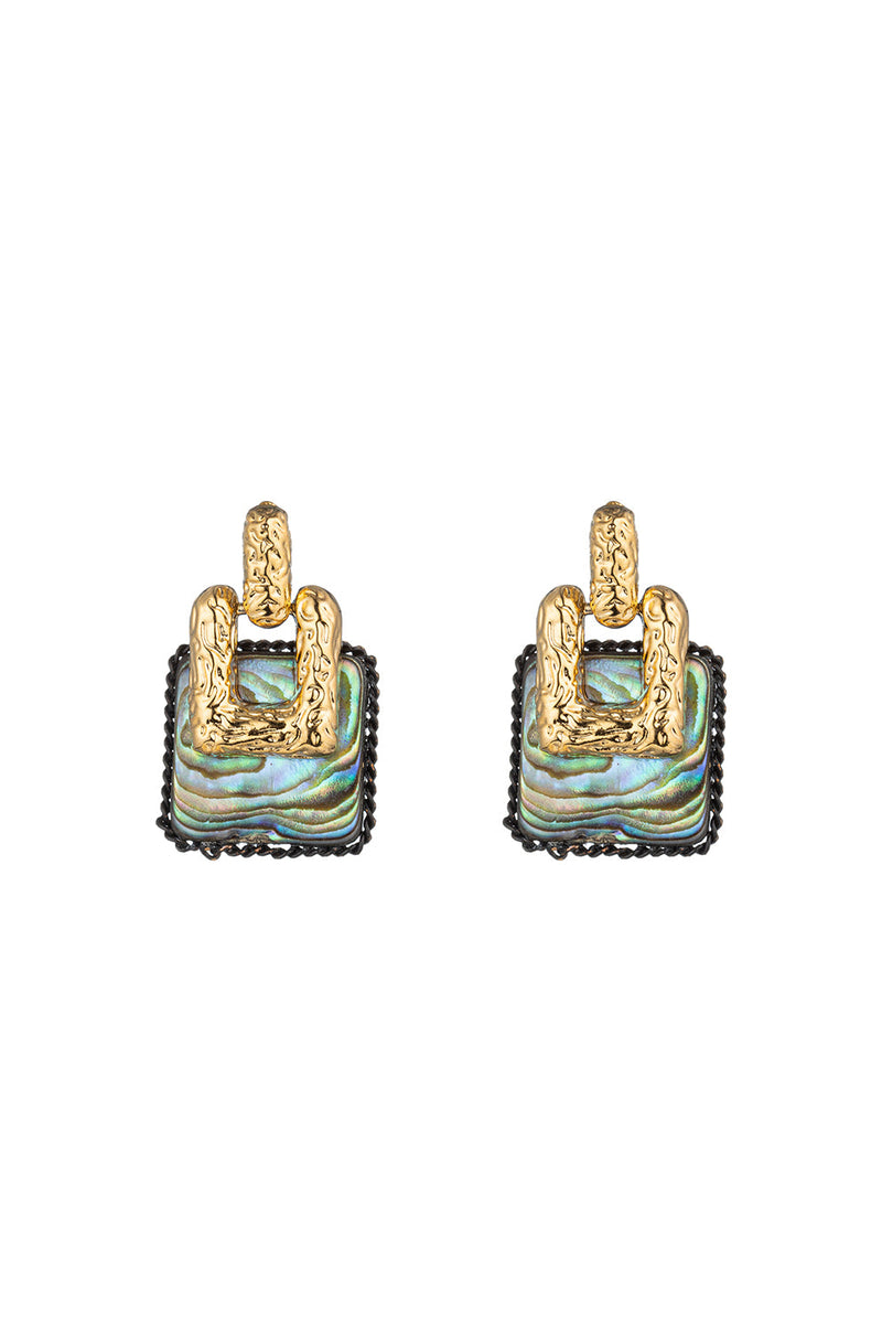 Azzurra Abalone Stud Earrings