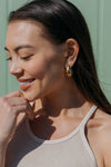 LoLo 14K Gold Plated Bean Earrings