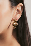 Akila Heart 14K Gold Plated Earrings
