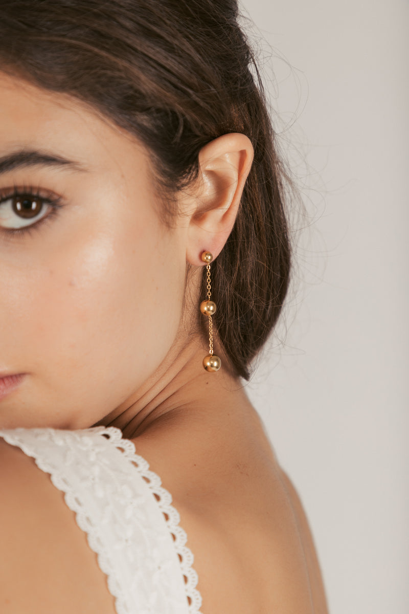 Ansel Beaded Linear Earrings