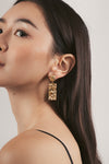 Rani Hammered Drop Earrings