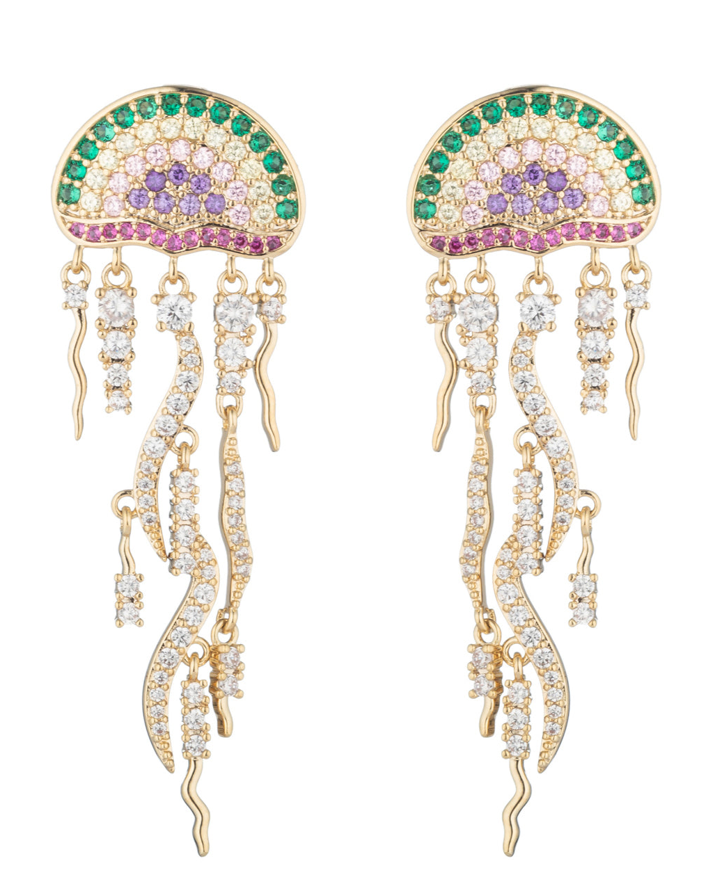Jellyfish CZ Earrings