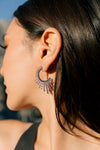 Avah CZ Crystal Loop Drop Earring