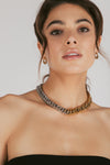 Luxe Nina 18K Gold Plated Titanium Necklace