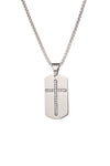 Samuel Dog Tag Cross Pendant Necklace