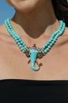 Elephant Turquoise Statement Necklace