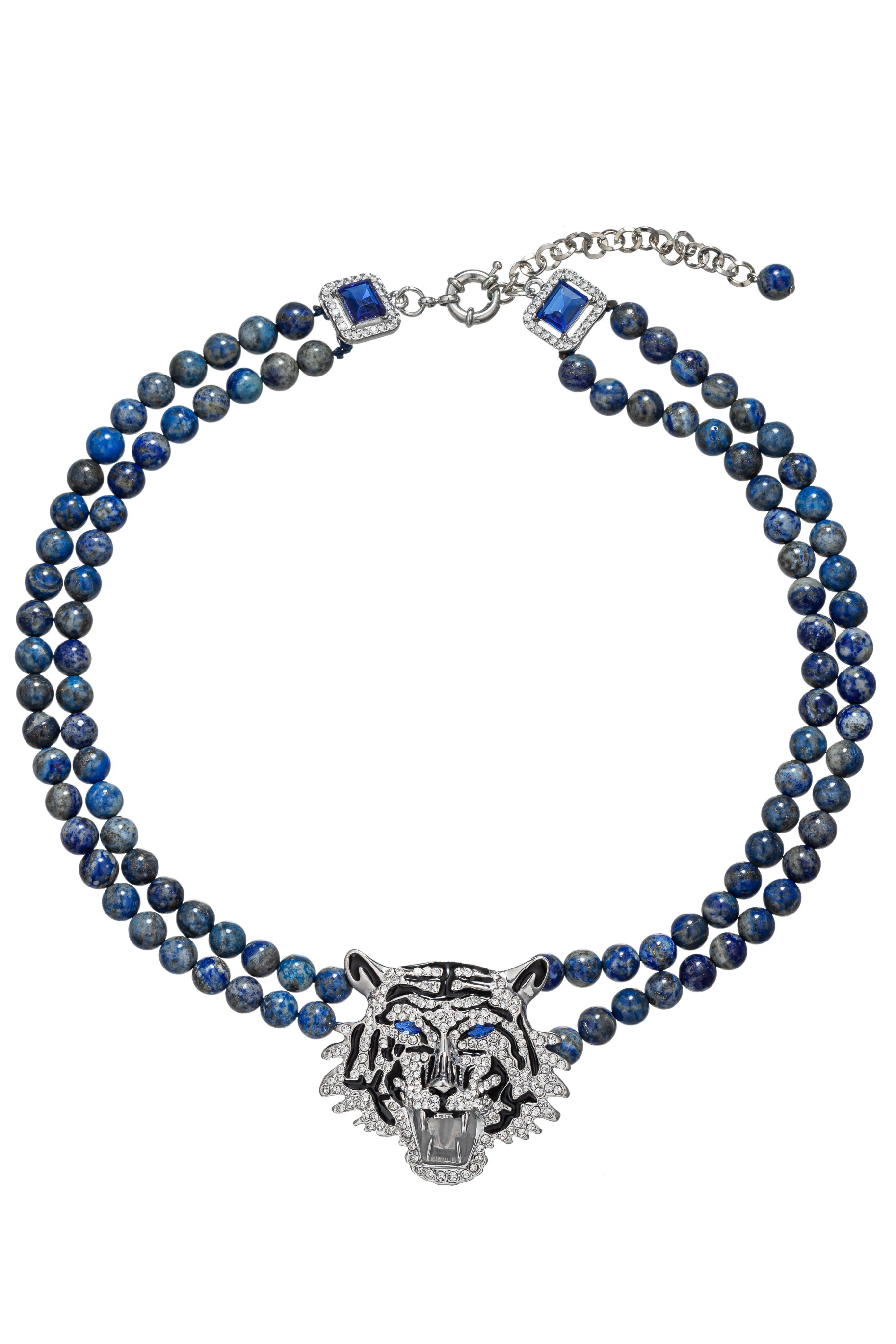 Tiger Head Black Statement Necklace