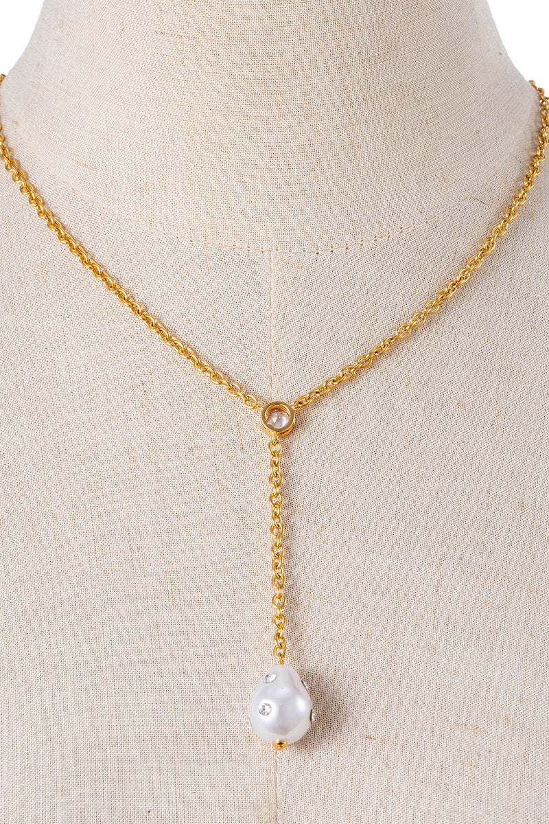 Isla Shell Pearl Pendant Necklace