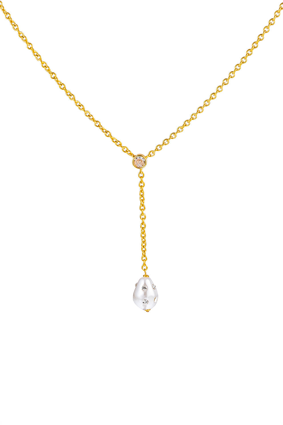 Isla Shell Pearl Pendant Necklace